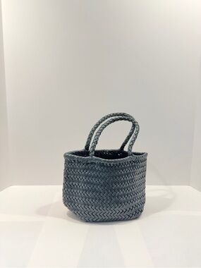 Club Monaco Small Woven Leather Bag - Emerald Green